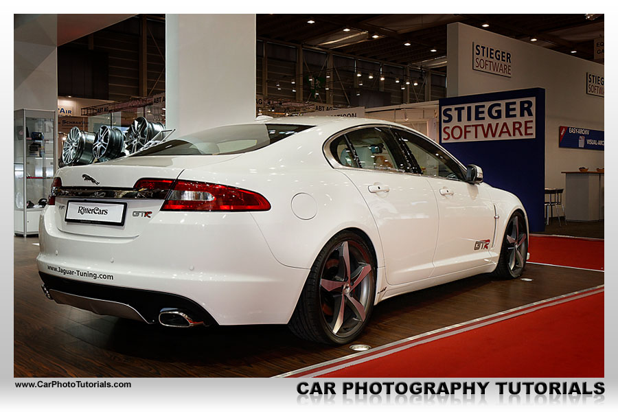 I actually liked this car it is a white Jaguar XF with a tuning package and