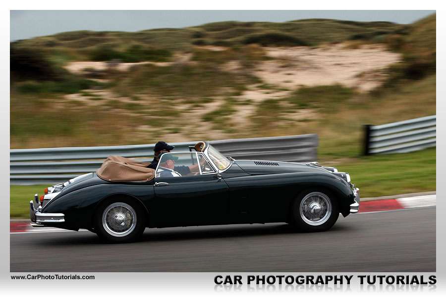 When doing panning shots on a car one of the things to remember is to keep