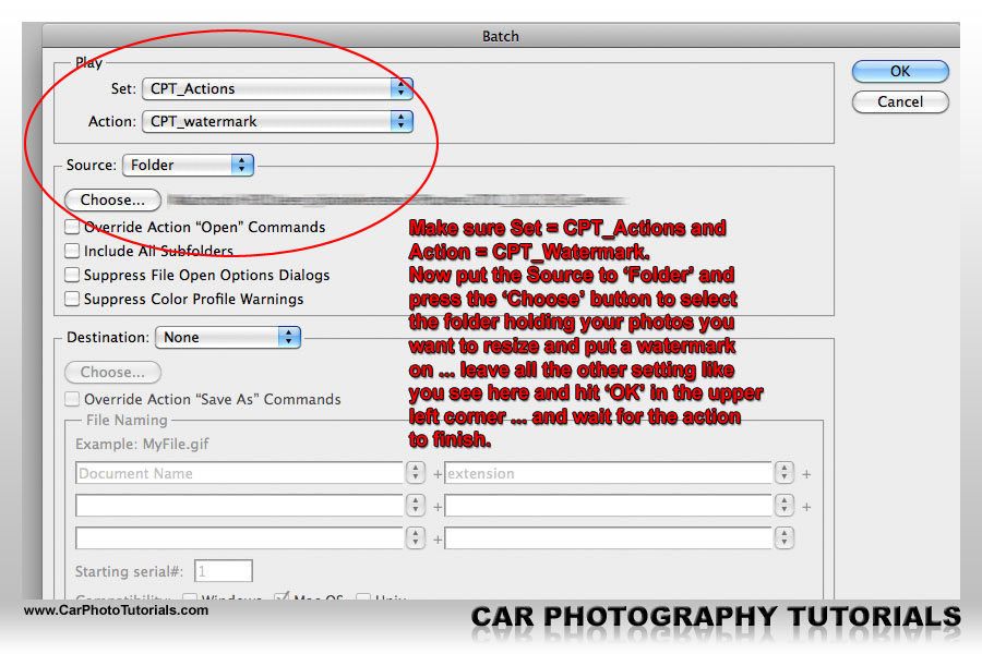 Just set the basics right and you are ready to watermark hundreds of photos in one go.